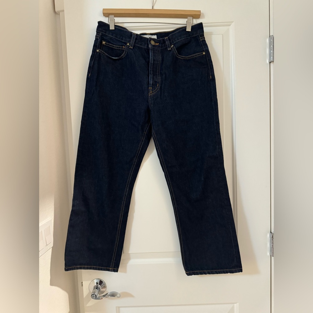 The Great straight leg Jean in classic dark rinse